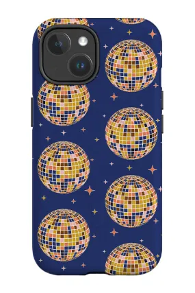 70s Disco Ball By Hannah Maria MagSafe Phone Case (Blue)