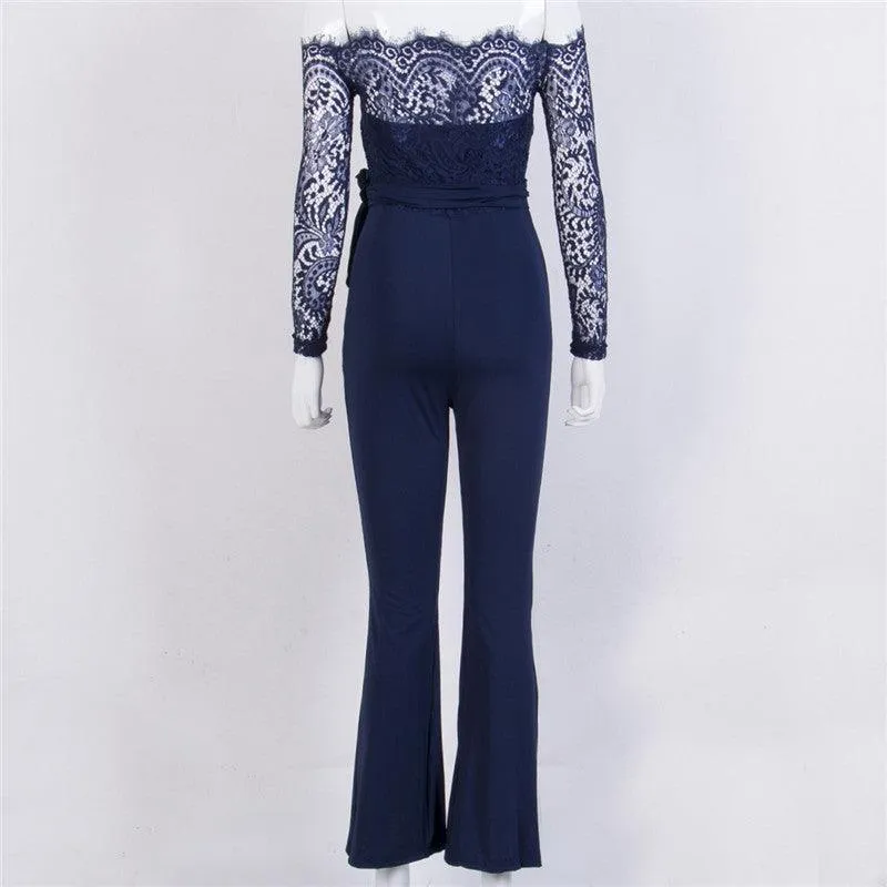 A LITTLE LACE ON TOP JUMPSUIT