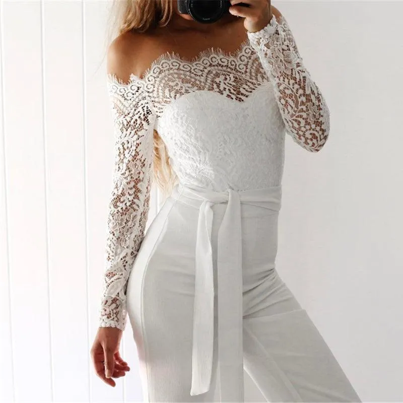 A LITTLE LACE ON TOP JUMPSUIT