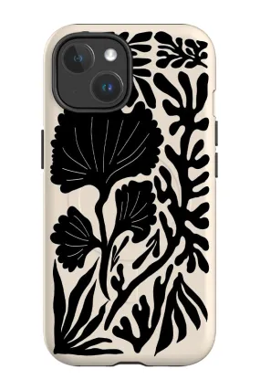 Abstract Coral Reef MagSafe Phone Case (Cream)