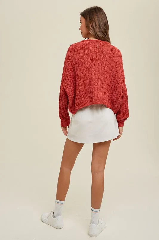 Afternoon Delight Brick Sweater