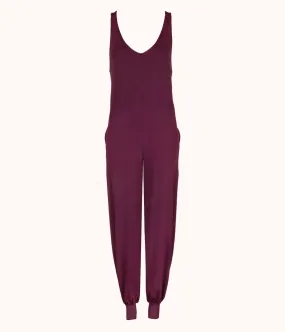 All-Day Jumpsuit: Plum