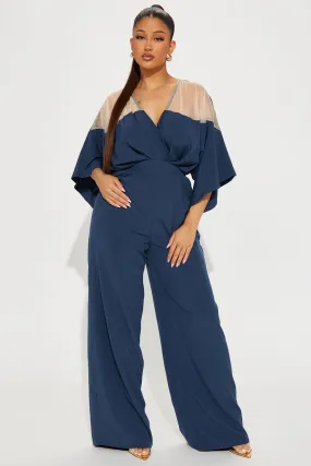 Almost the Weekend Jumpsuit  - Navy