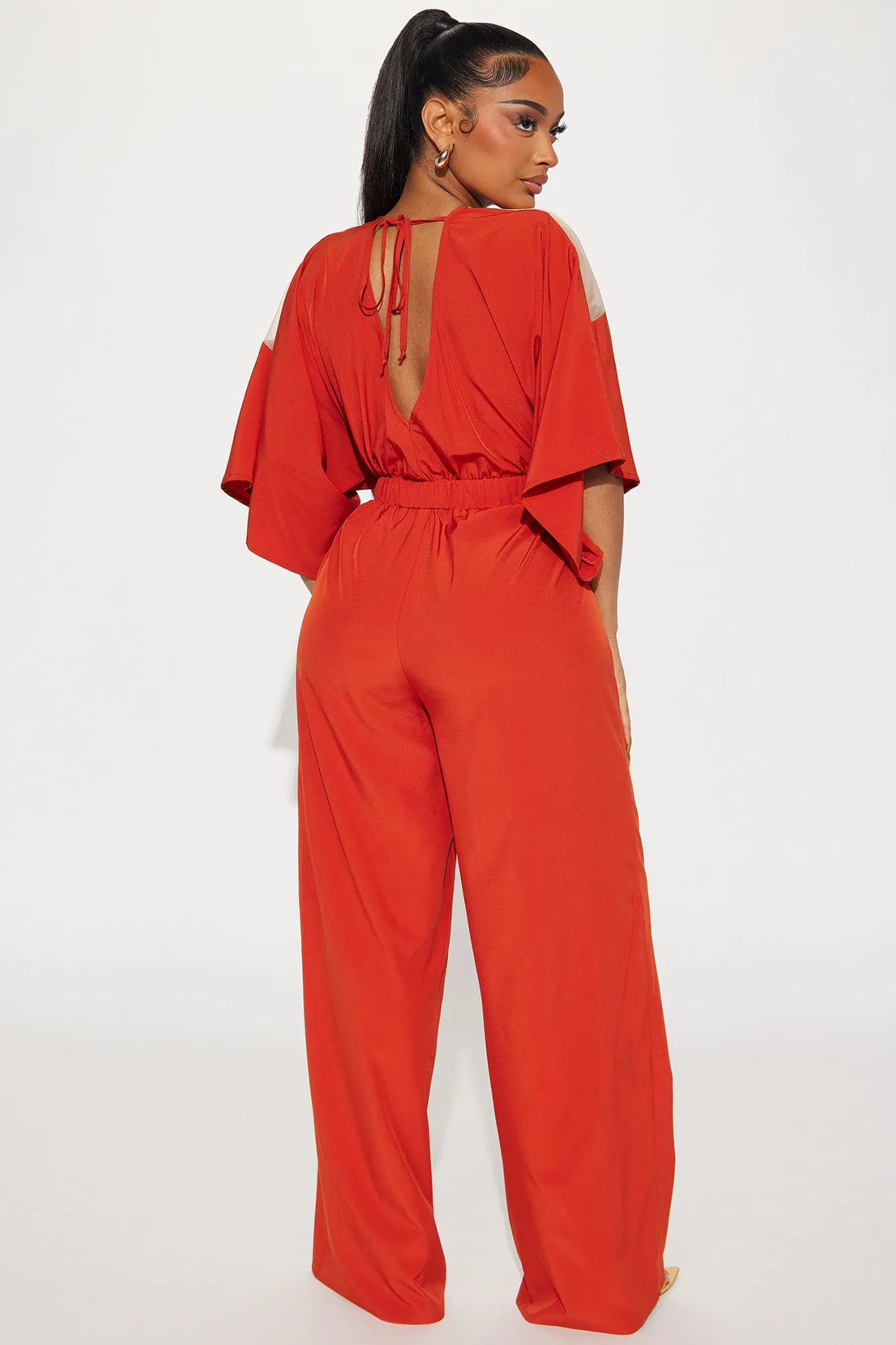 Almost the Weekend Jumpsuit  - Rust