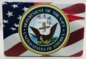 American Flag Color Waving /U.S. Navy Hitch Cover