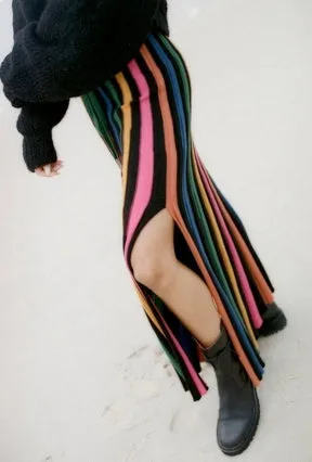 ANDEAN COLLECTIVE LORETTA TIE SKIRT IN RAINBOW