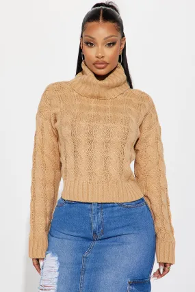 Anderson Cable Knit Sweater - Tan