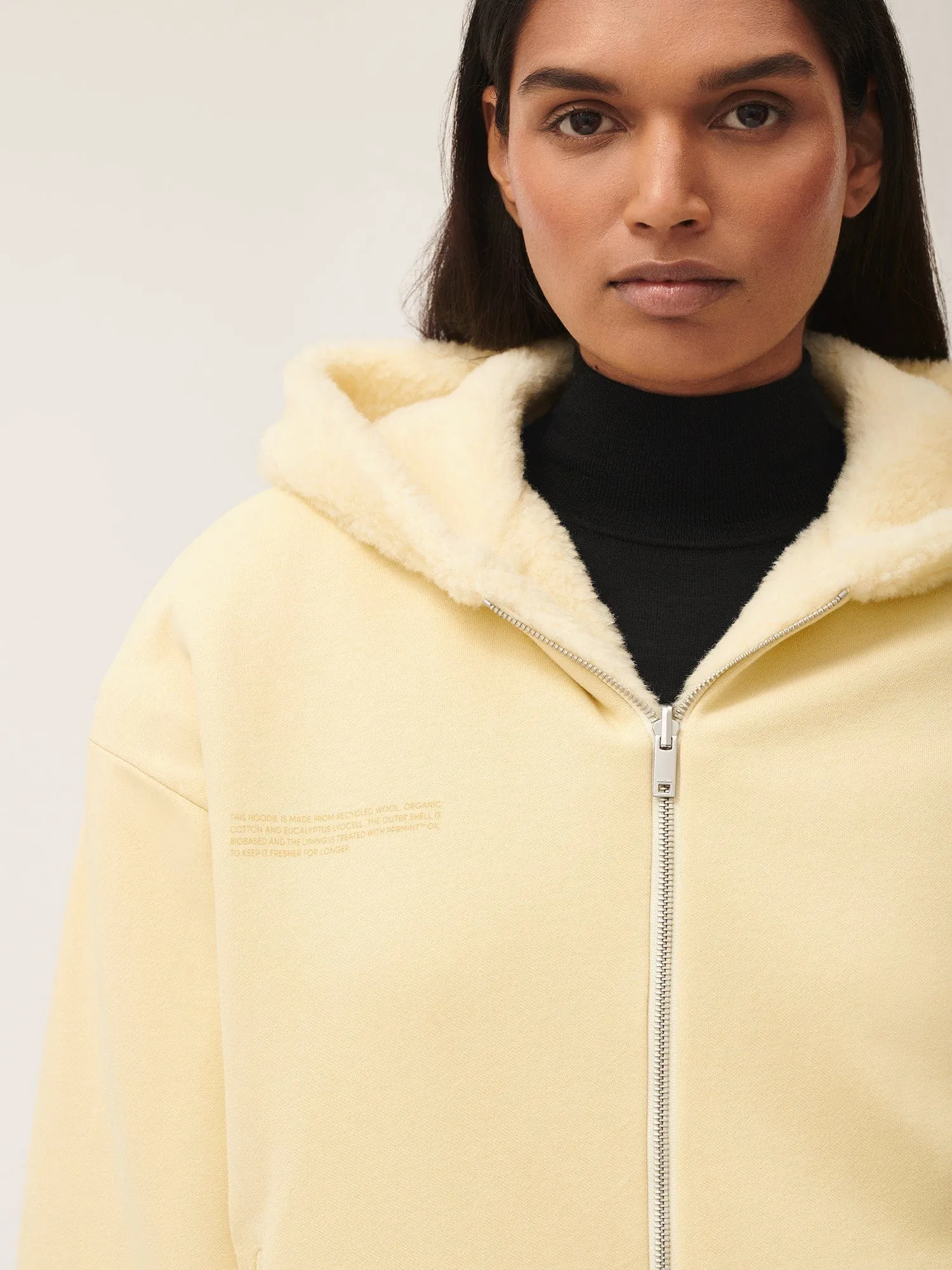 Archive Recycled Wool Fleece Reversible Bomber Jacket—rind yellow