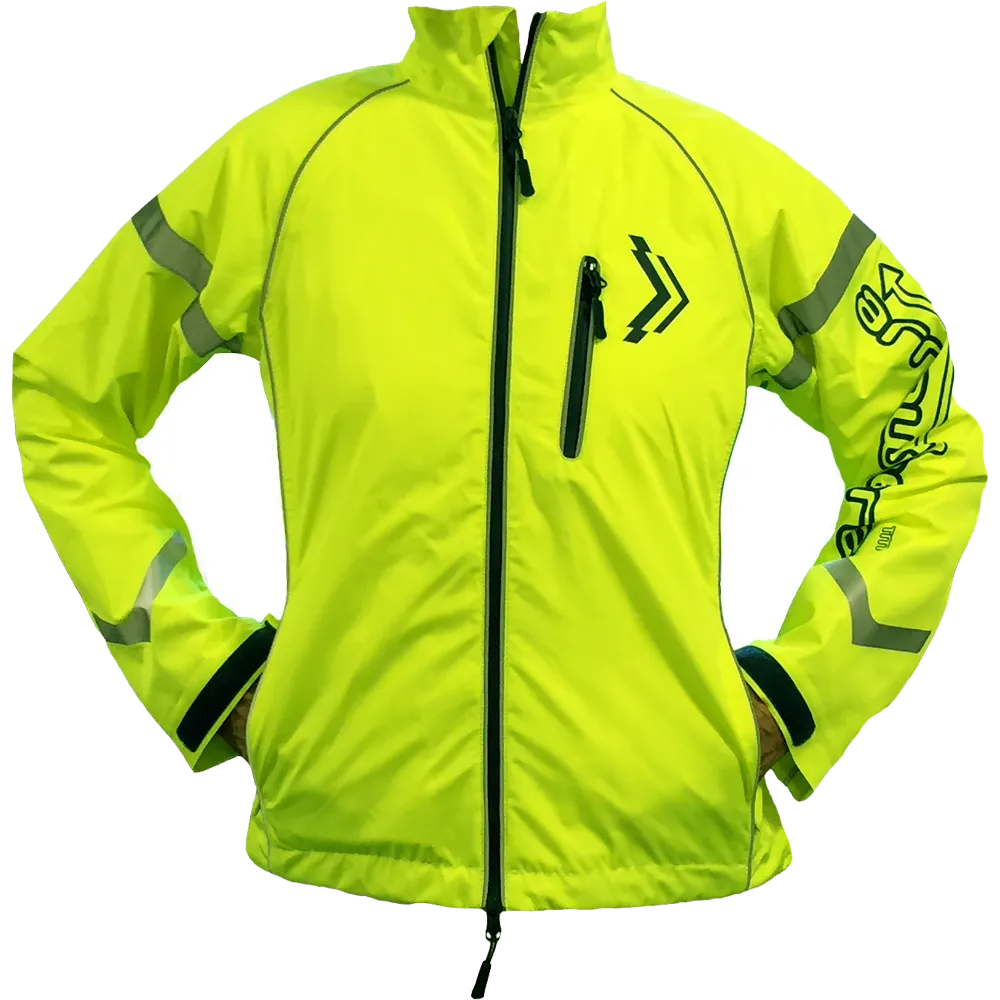 ArroWhere Men's Waterproof Plus LED Hi-Viz with Arrow Bike Jacket