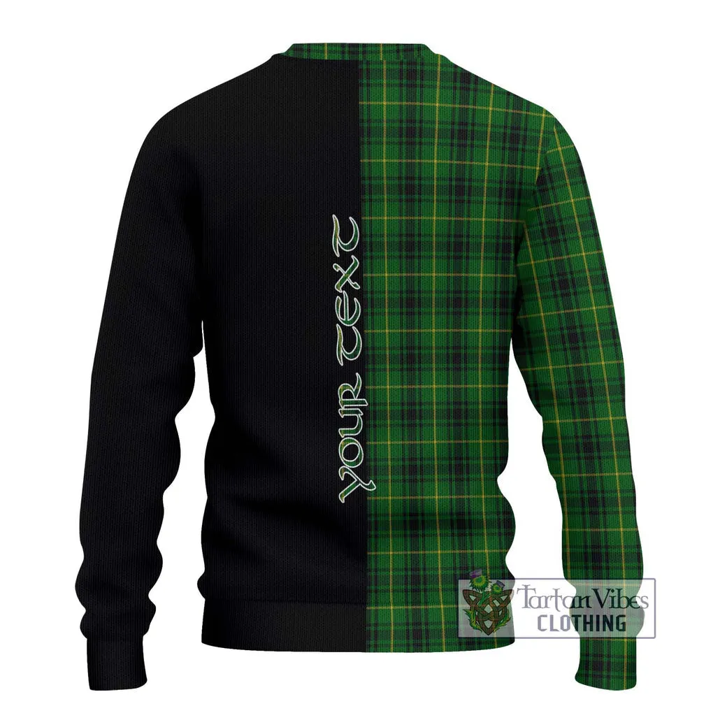 Arthur Tartan Ugly Sweater with Family Crest and Half Of Me Style