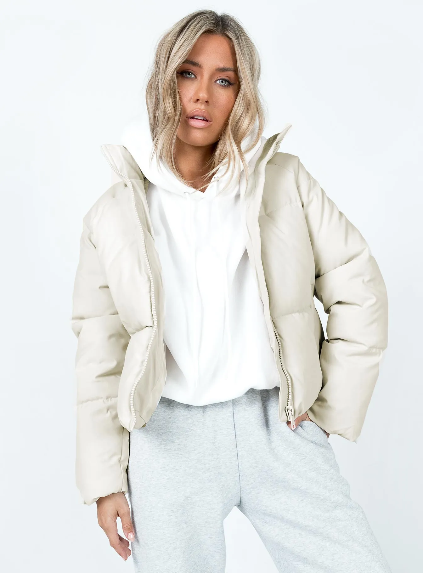 Augie Puffer Jacket Cream