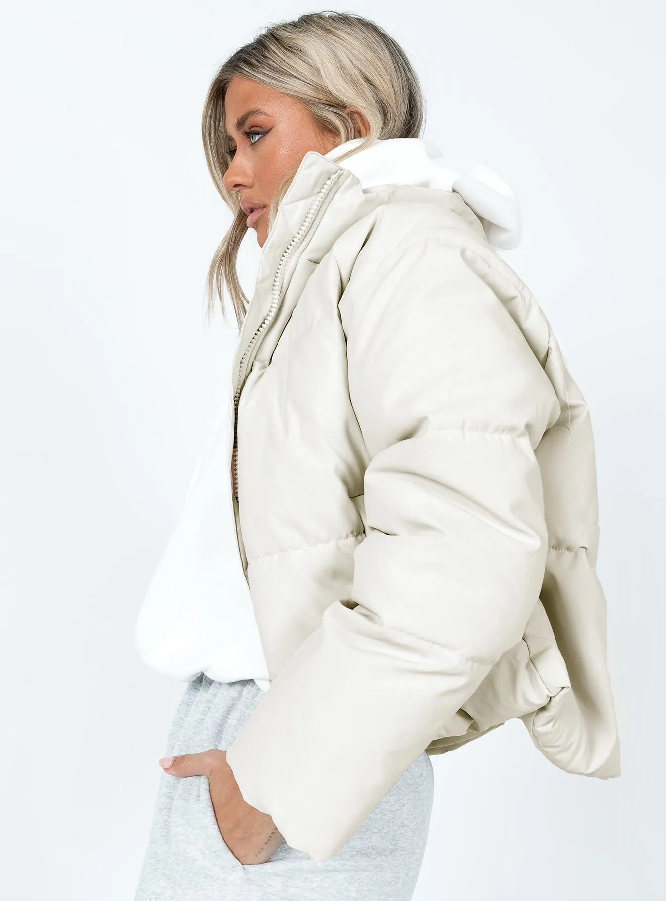 Augie Puffer Jacket Cream