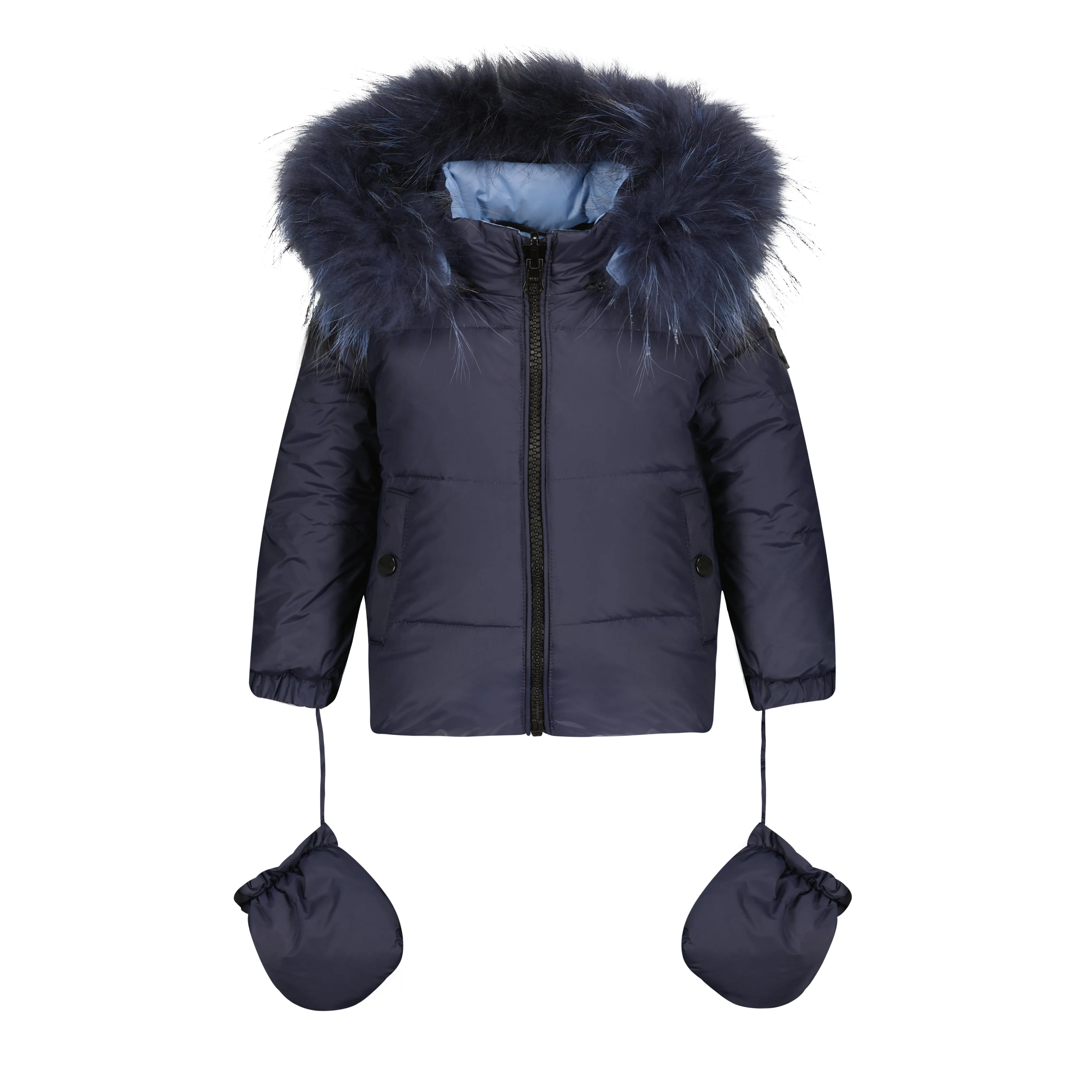 BABY REVERSIBLE COAT-Navy/Blue