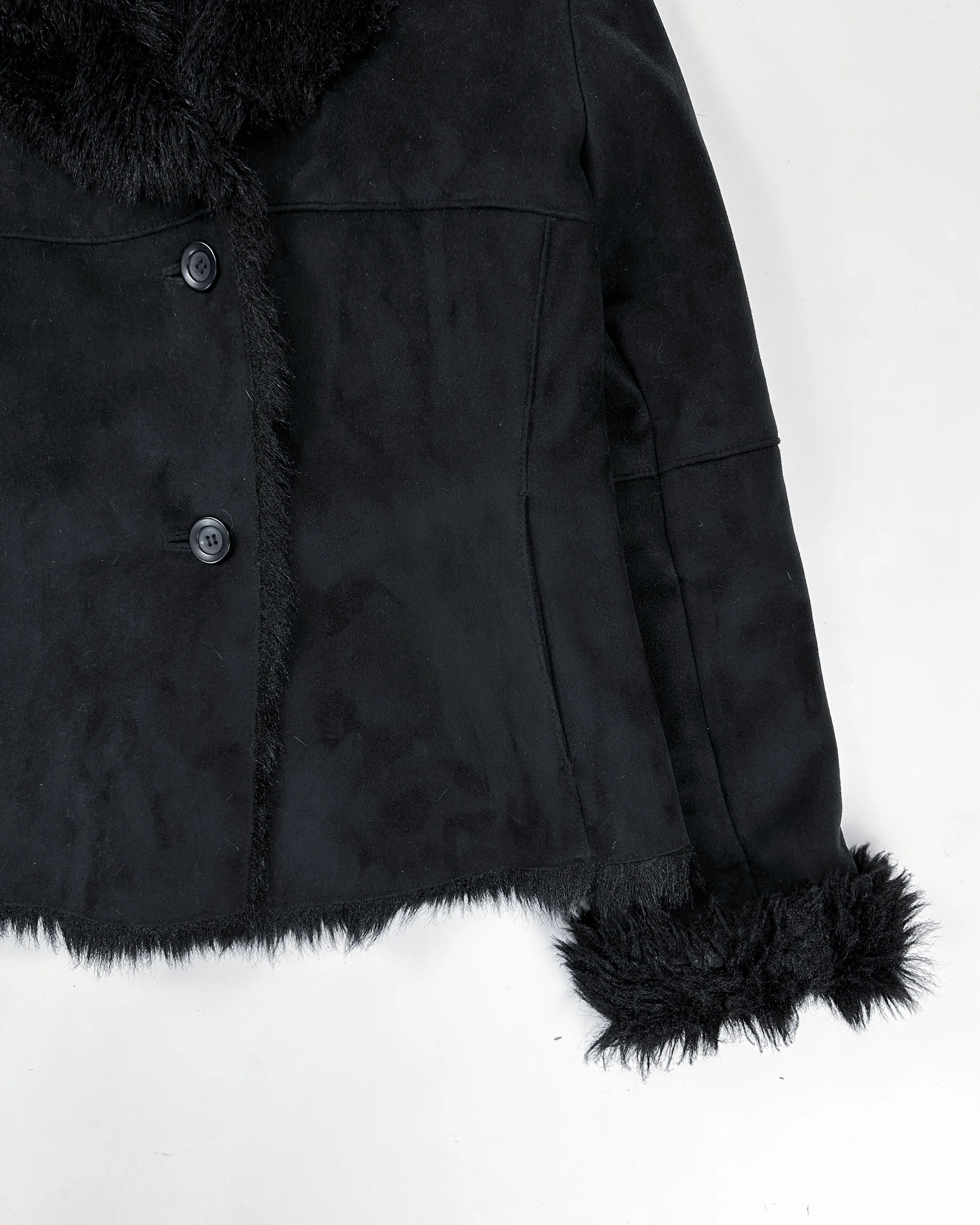 Balmain Black Fur Stuffed Jacket 1900's