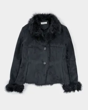 Balmain Black Fur Stuffed Jacket 1900's