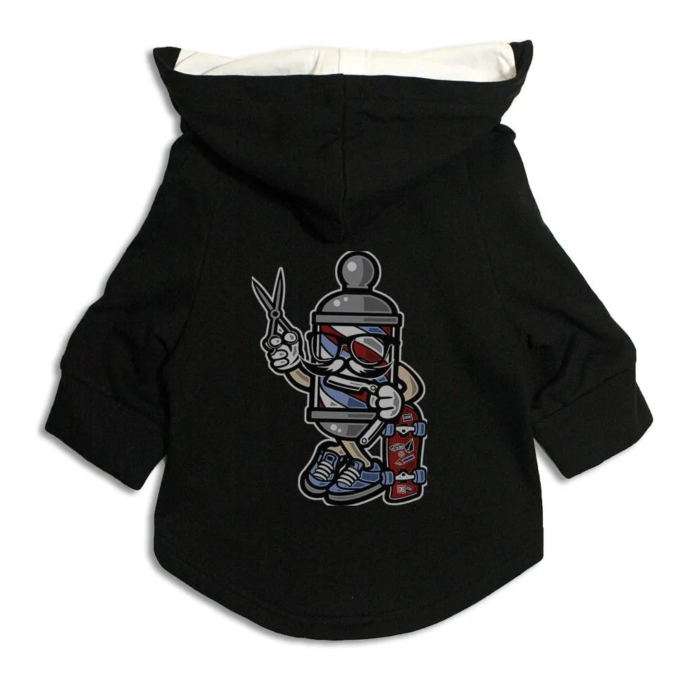 Barber Skater Cat Hoodie Jacket