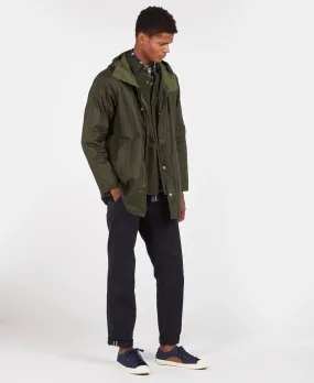 Barbour Men's Breswell Lightweight Wax Jacket - Olive