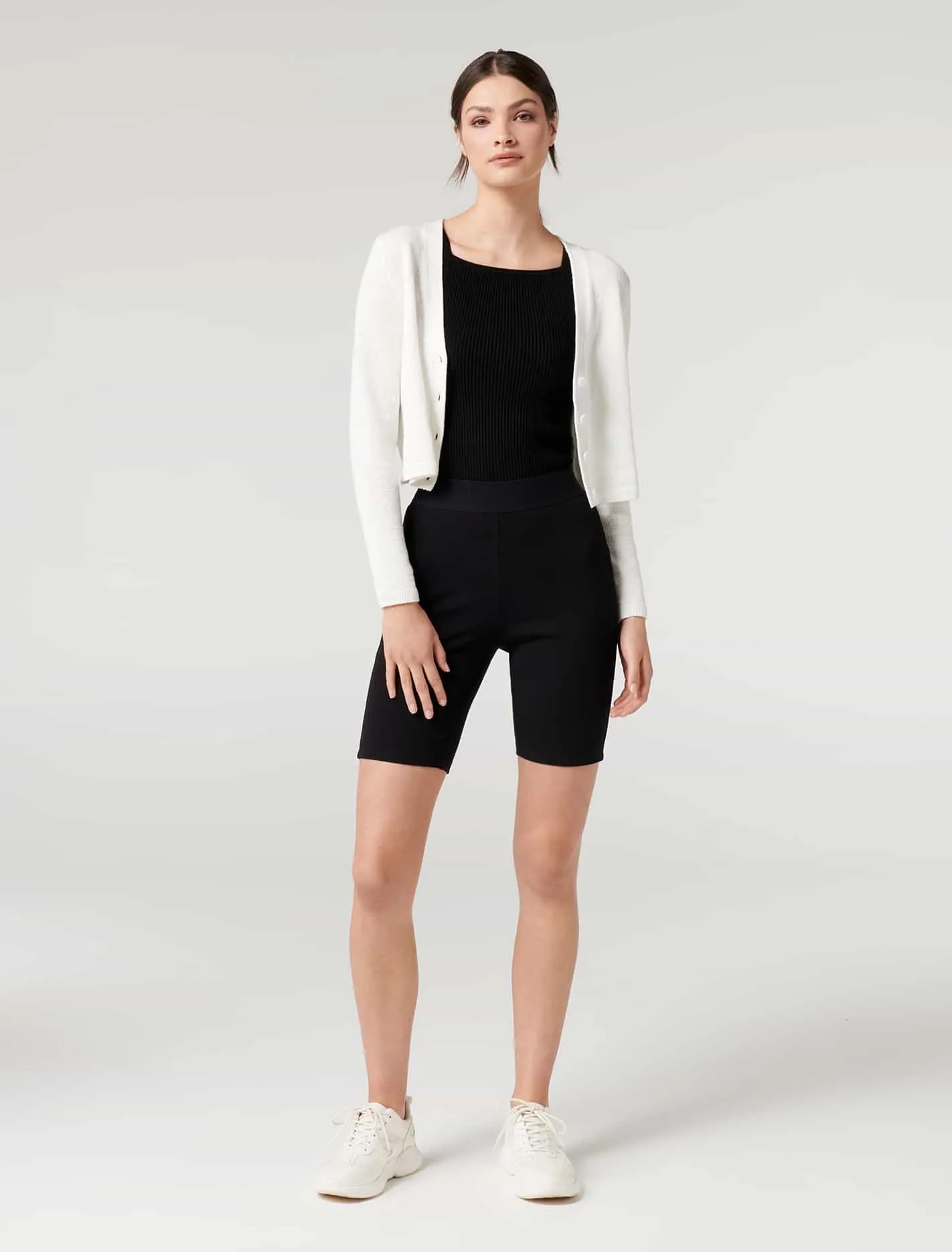 Beck V Neck Crop Knit Cardigan