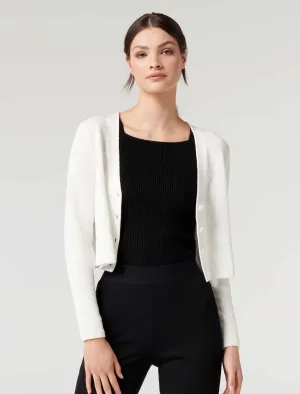 Beck V Neck Crop Knit Cardigan