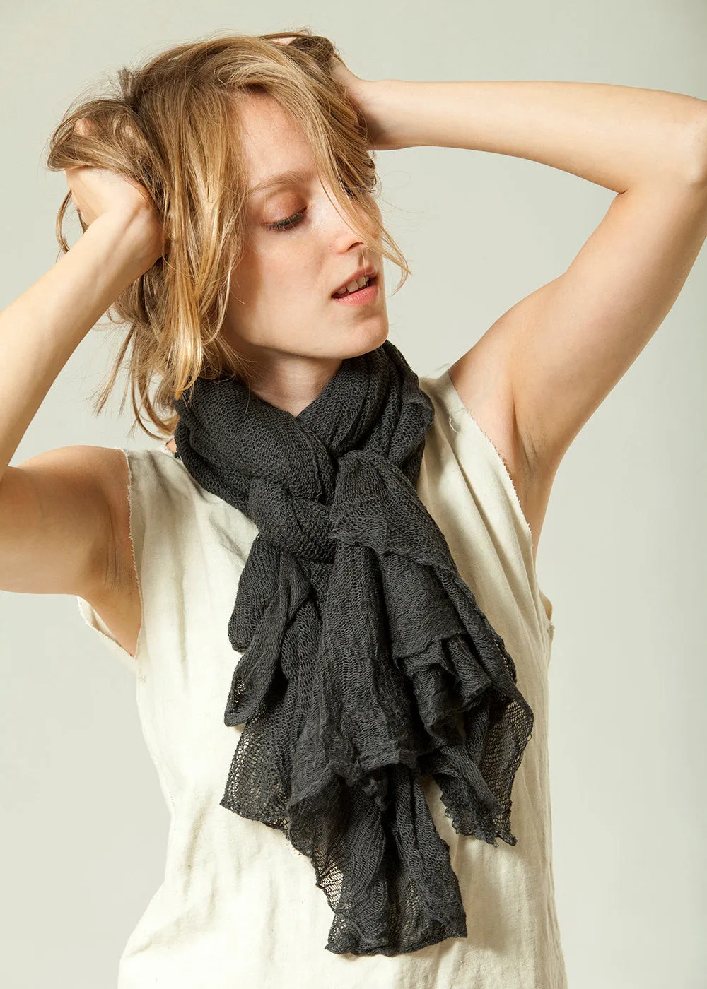 Big Bamboo Air Shawl - Charcoal