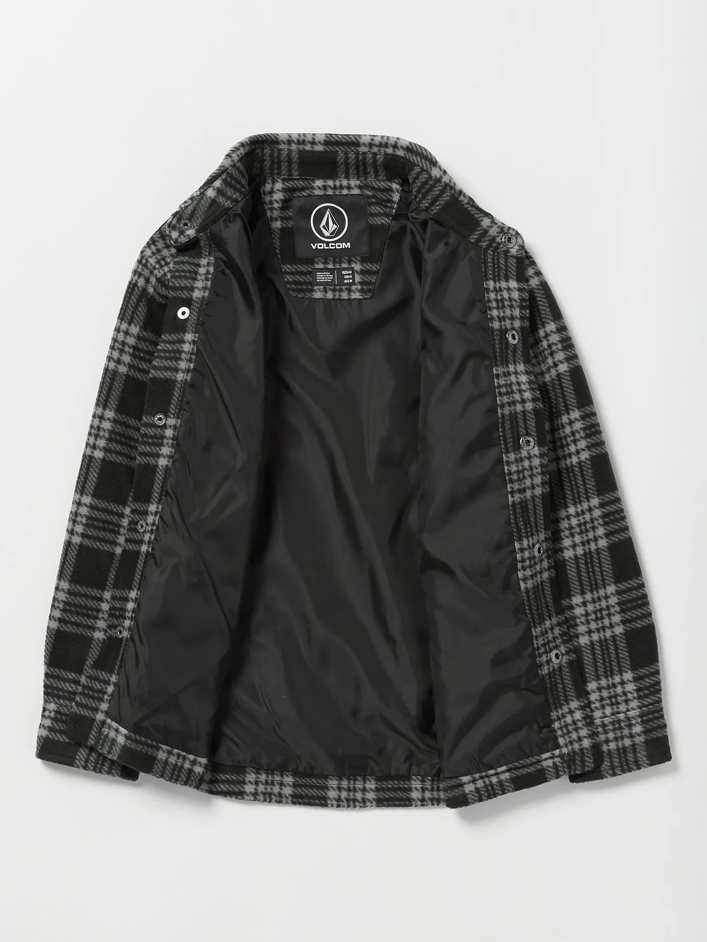 Big Boys Wallace Flannel - Black Grey