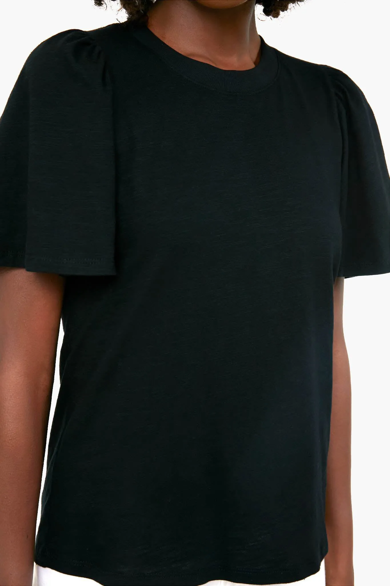 Black Tommy Short Sleeve Crewneck