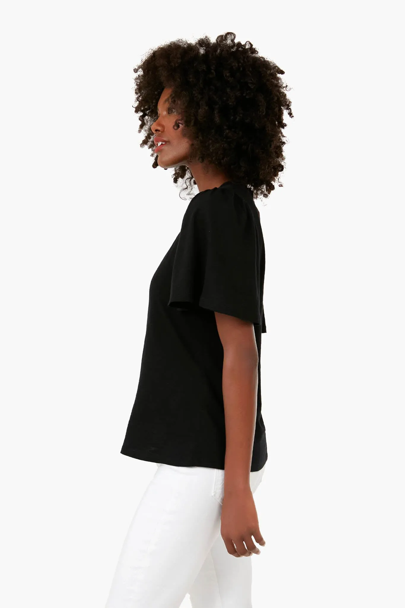 Black Tommy Short Sleeve Crewneck