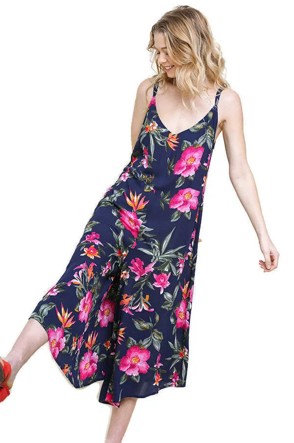 Blooming Beauty Floral Jumpsuit, Navy