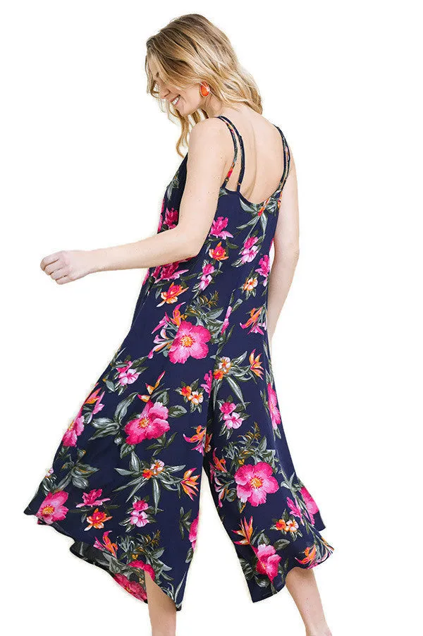 Blooming Beauty Floral Jumpsuit, Navy