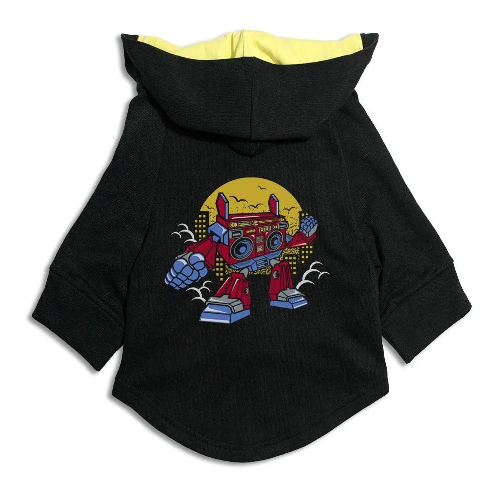 Boombox Robot Cat Hoodie Jacket