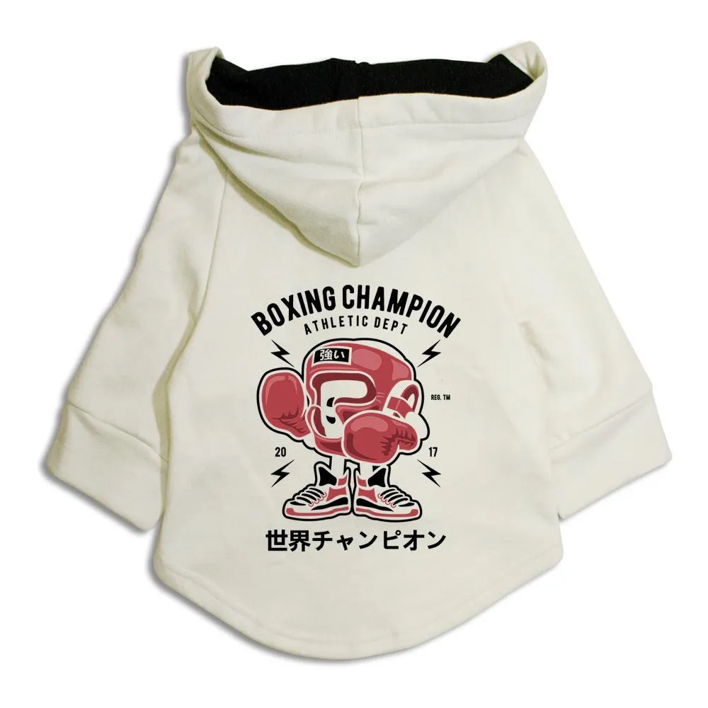 Boxing Champion Cat Hoodie Jacket