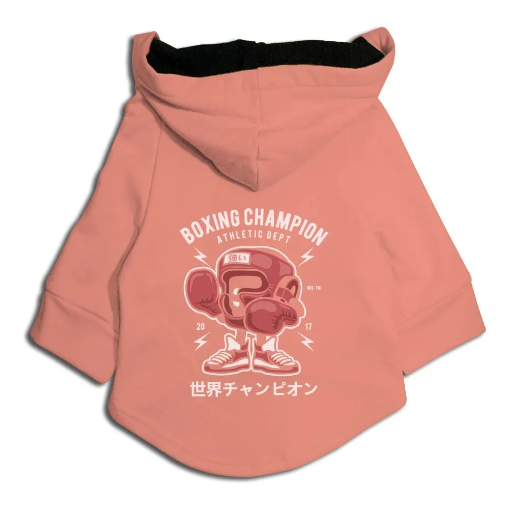 Boxing Champion Cat Hoodie Jacket