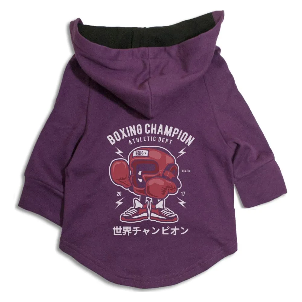 Boxing Champion Cat Hoodie Jacket