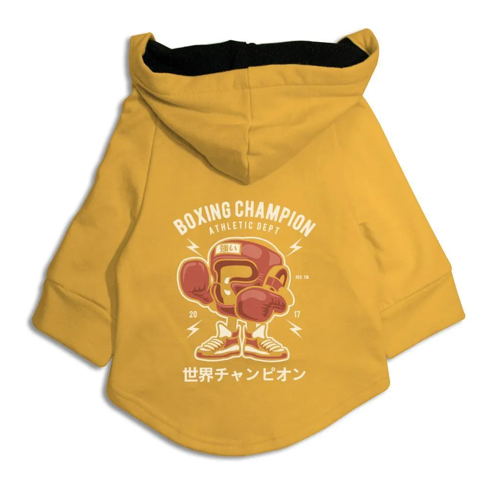 Boxing Champion Cat Hoodie Jacket