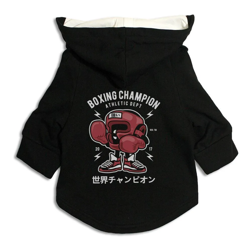 Boxing Champion Cat Hoodie Jacket