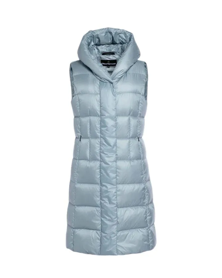 Breann Long Down Hooded Vest