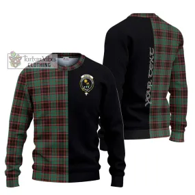 Buchan Ancient Tartan Ugly Sweater with Family Crest and Half Of Me Style