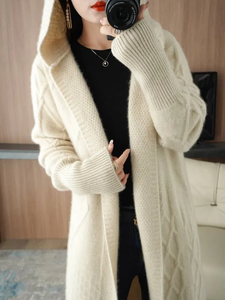 Cashmere Hood Collar Sweater