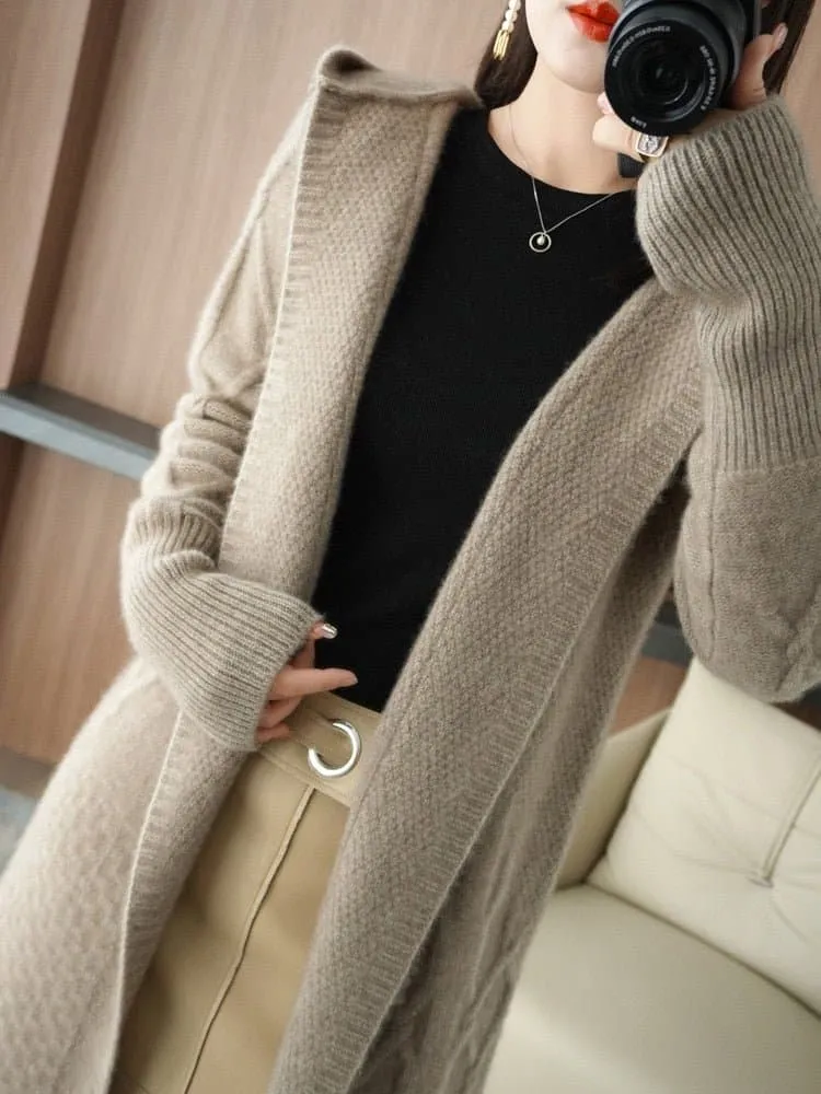 Cashmere Hood Collar Sweater