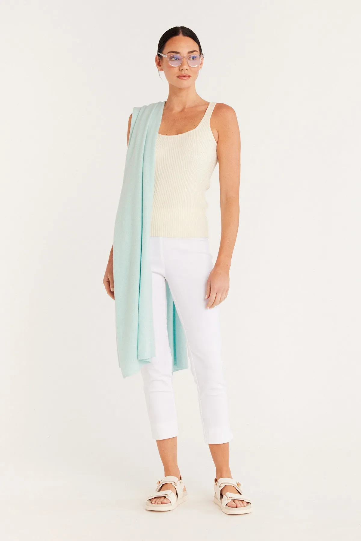 Cashwool Travel Wrap - Seafoam