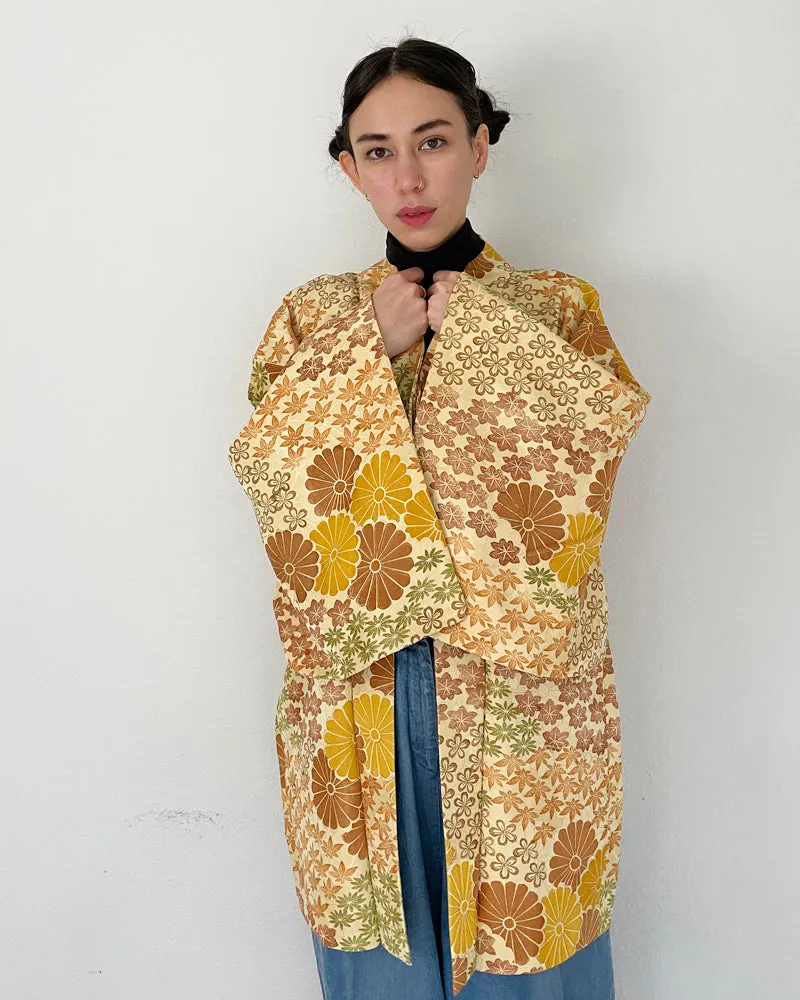 Chrysanthemum, Maple Leaf, Plum Blossom Haori Kimono Jacket