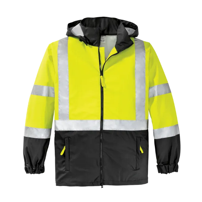 Class 3 ANSI 2-Tone Reflective Windbreaker Jacket