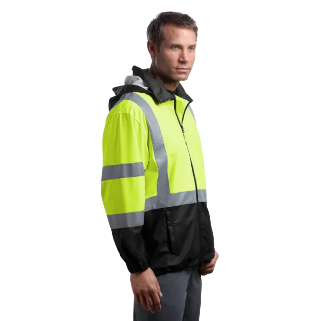 Class 3 ANSI 2-Tone Reflective Windbreaker Jacket