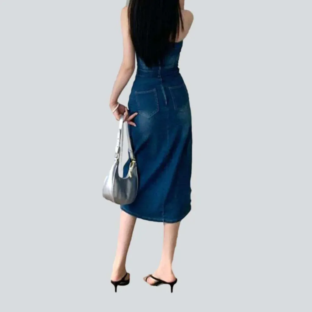 Classic medium jean dress