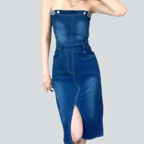 Classic medium jean dress