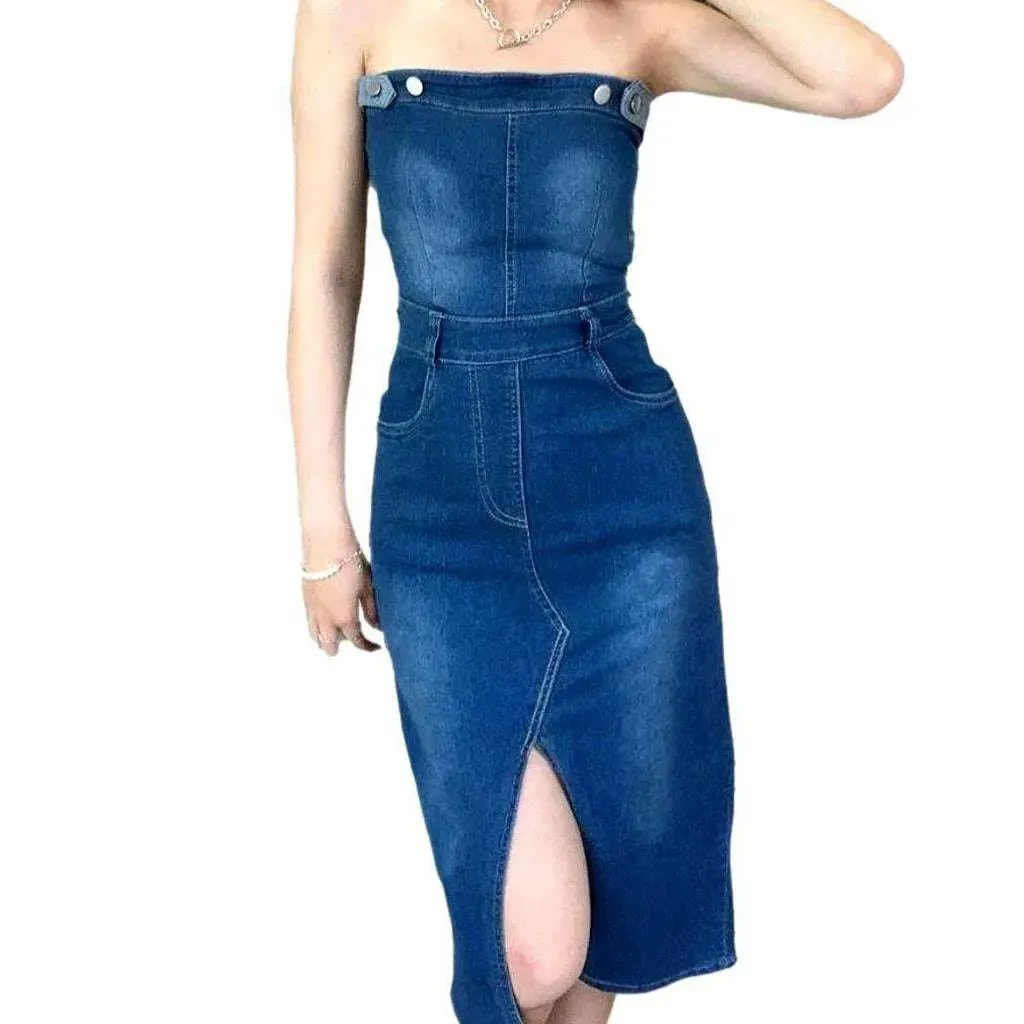 Classic medium jean dress