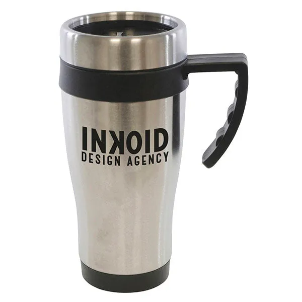 Colour Trim Stainless Steel Travel Mug