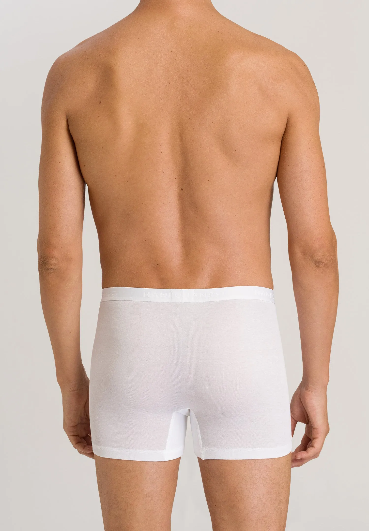 Cotton Pure Cotton Boxer Brief With Fly | White 73634-101