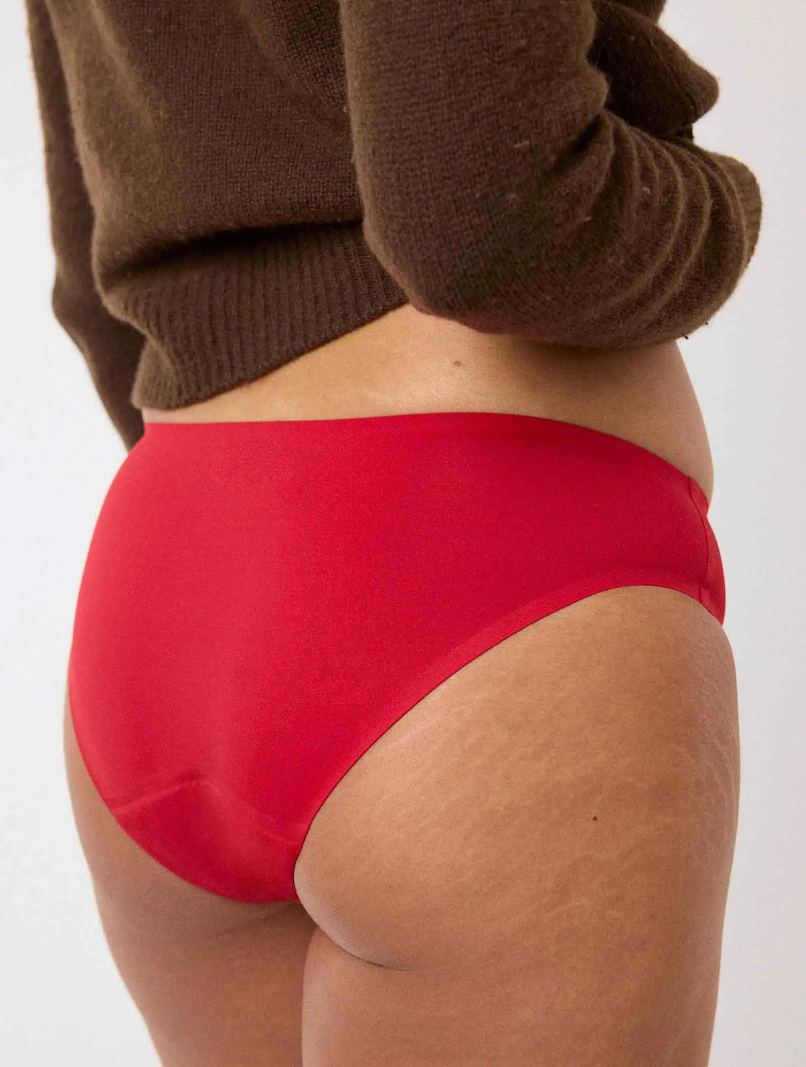 Culotte menstruelle microfibre Séléné Rouge