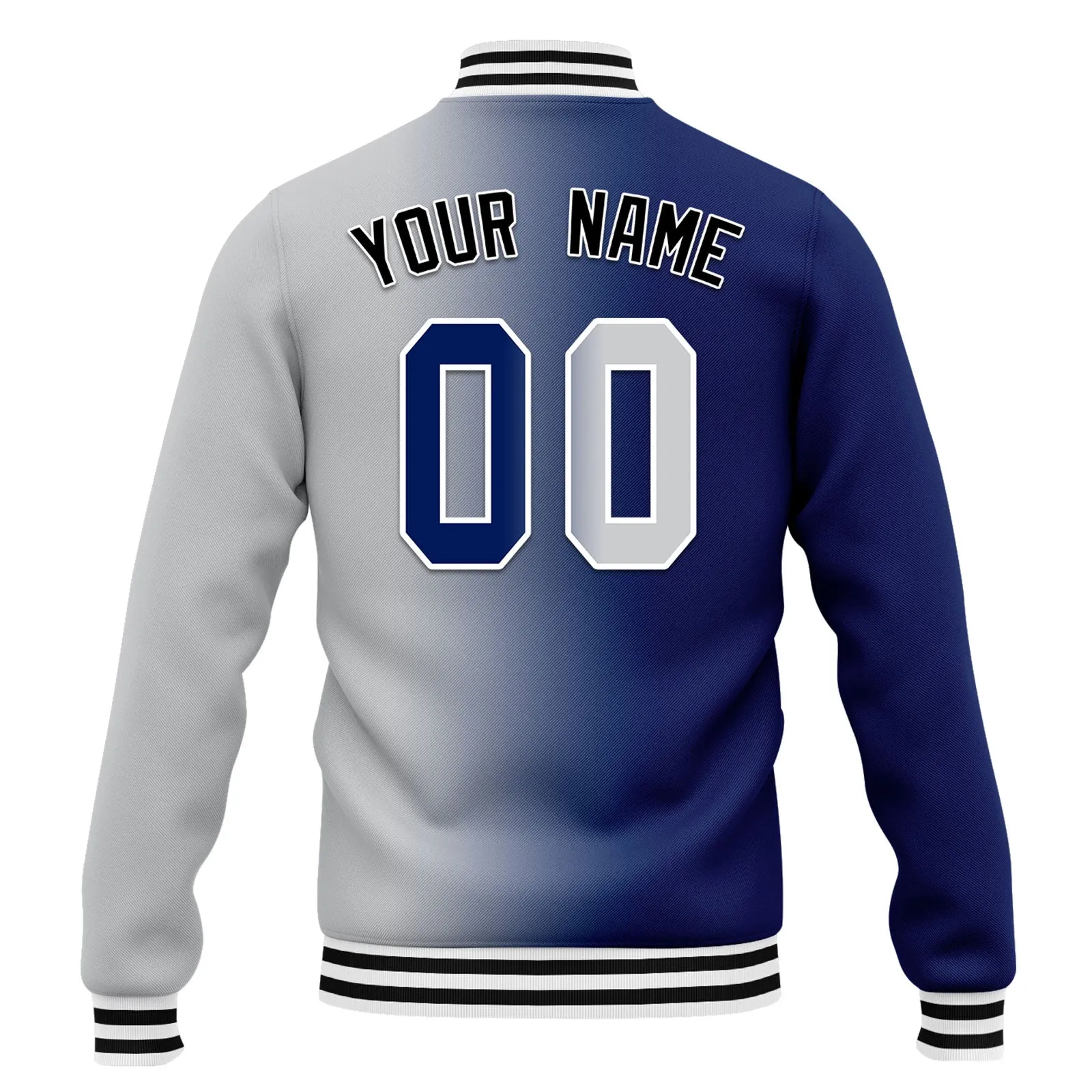 Custom Gradient Fashion Jacket Bomber Full-Snap Varsity Letterman Personalized Jacket FZ005-D028015-16